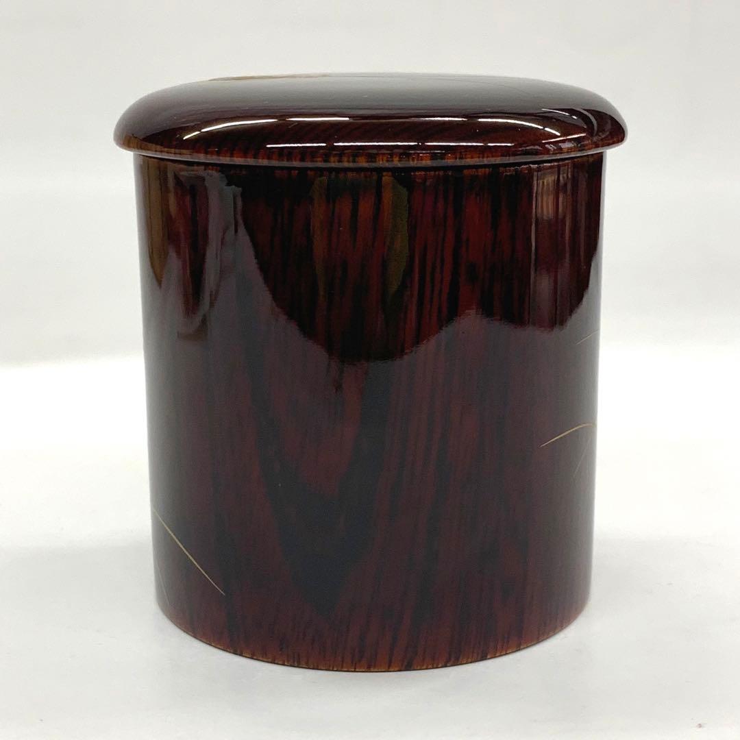 【金輪寺　棗　欅目摺り漆　鈴虫蒔絵】多田忠雲　共箱