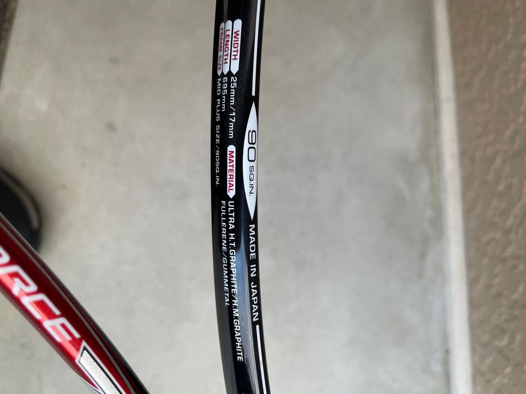 美品 YONEX NANOFORCE 7S 軟式テニスラケット 90SQ.IN