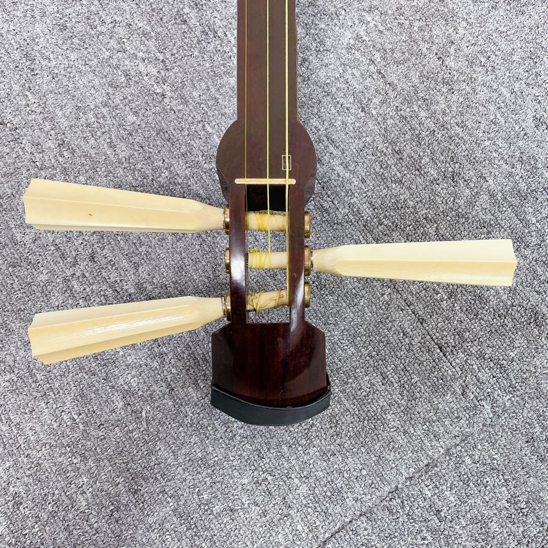 津軽三味線 太棹 紅木 丸打胴 一本溝 和楽器 三味線 東さわり