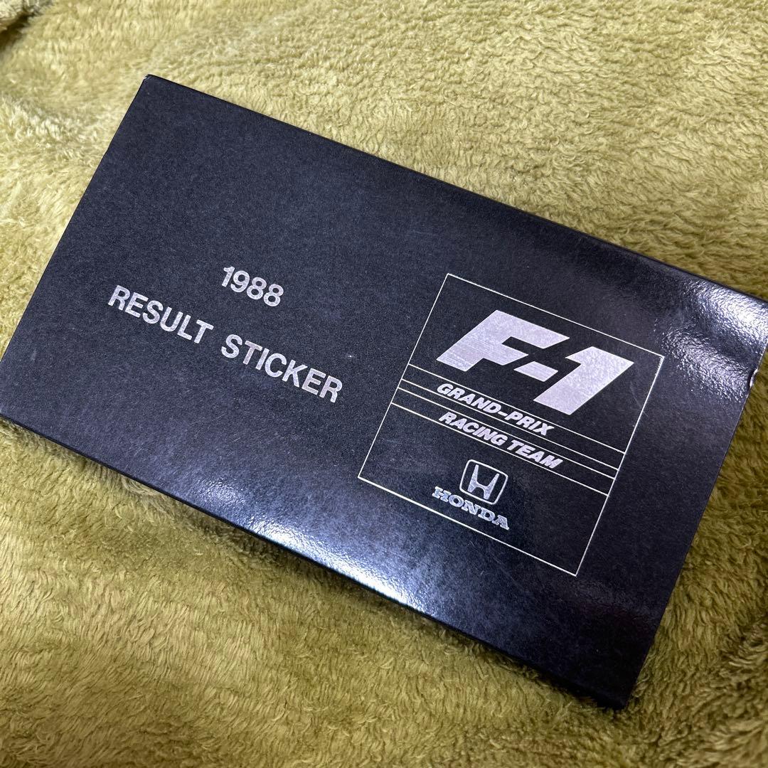 その他 HONDA 1988 RESULT STICKER F-1