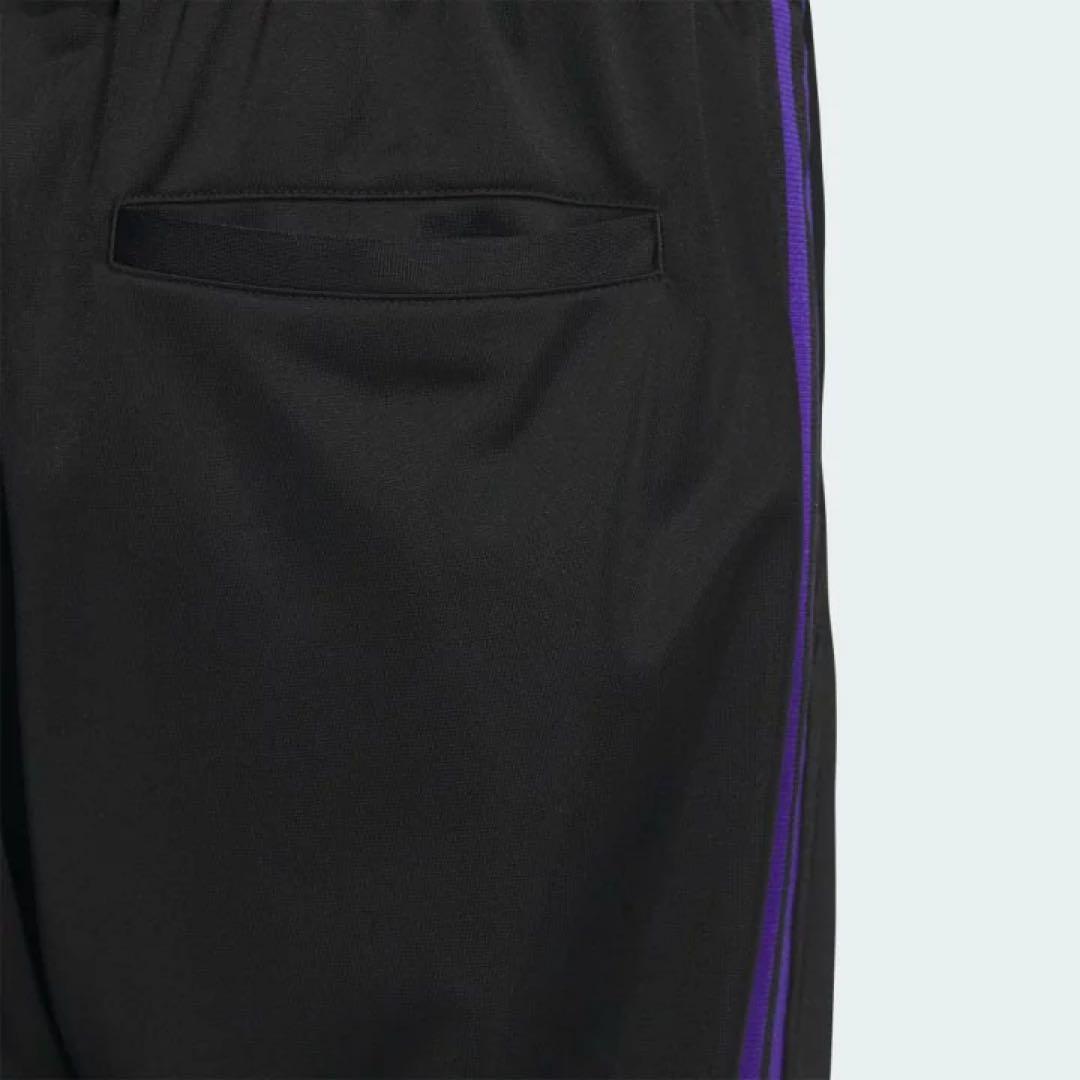 アディダス　オリジナルス　ベッケンバウアー　トラックパンツ 黒　紫　XS