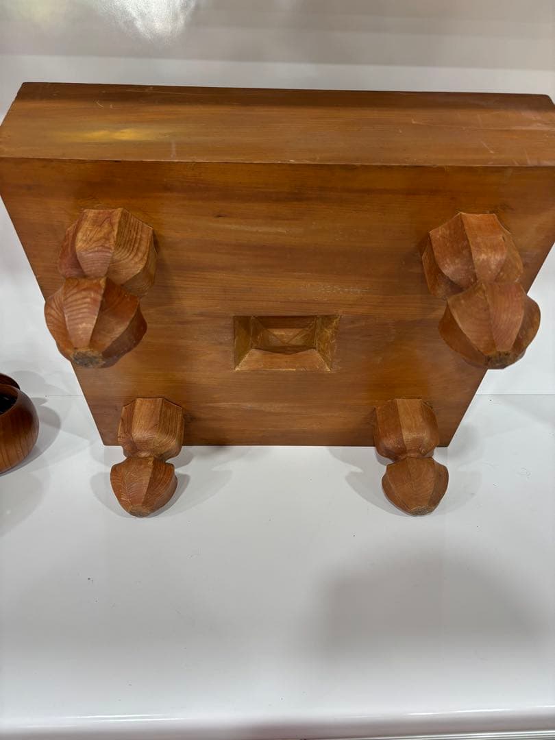 T63 木製囲碁盤と石セット 蛤 へそあり