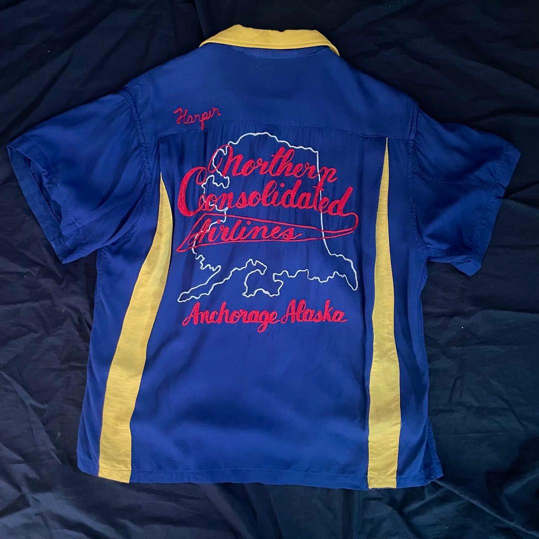 1950s-1960s Artercraft 刺繍 ボウリングシャツ