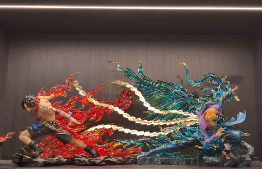 ワンピース　エース＆マルコ【ドリフト】ガレージキット フィギュア1/8