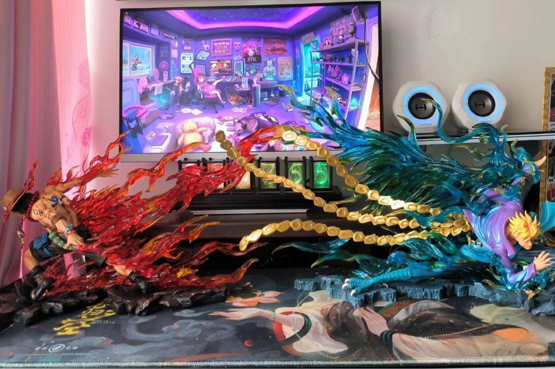 ワンピース　エース＆マルコ【ドリフト】ガレージキット フィギュア1/8