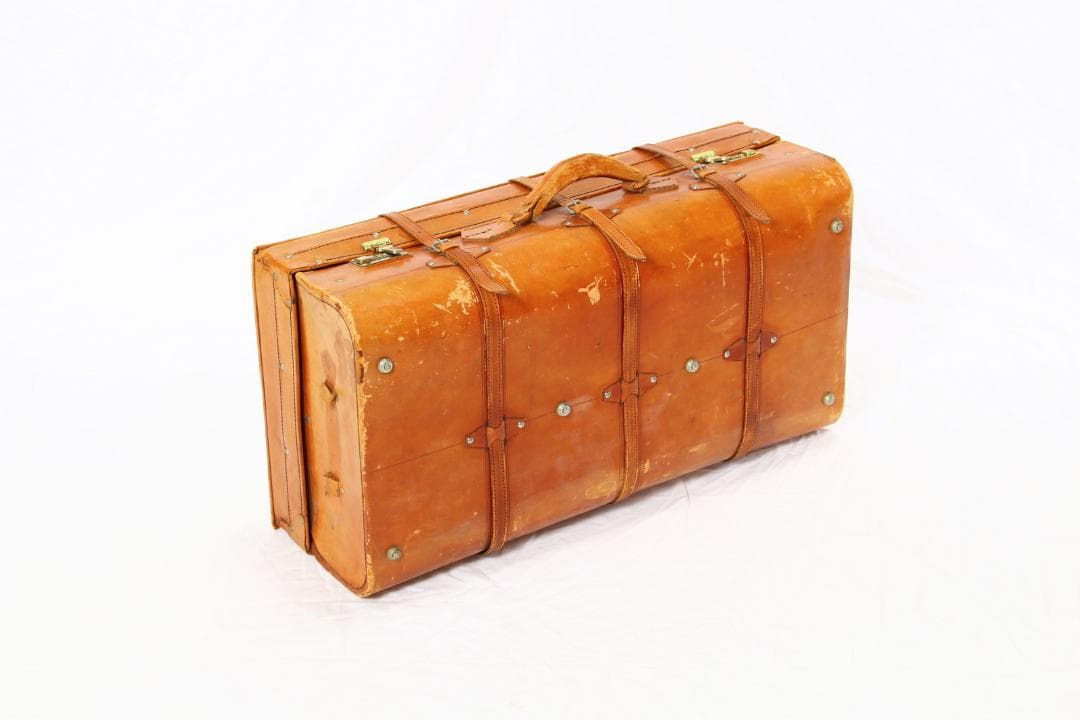 レザー風？旅行かばん クラシックスタイル