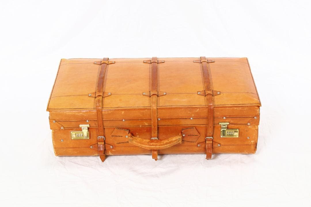 レザー風？旅行かばん クラシックスタイル