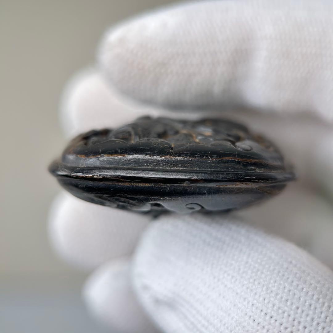 神話的なデザイン彫刻極上根付天然素材アンティーク骨董飾り物古美術置物細密細工