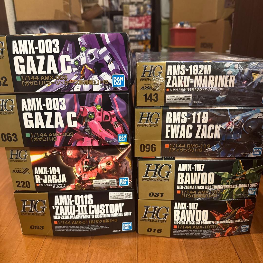 HG ガンプラ ZZ系8種セット