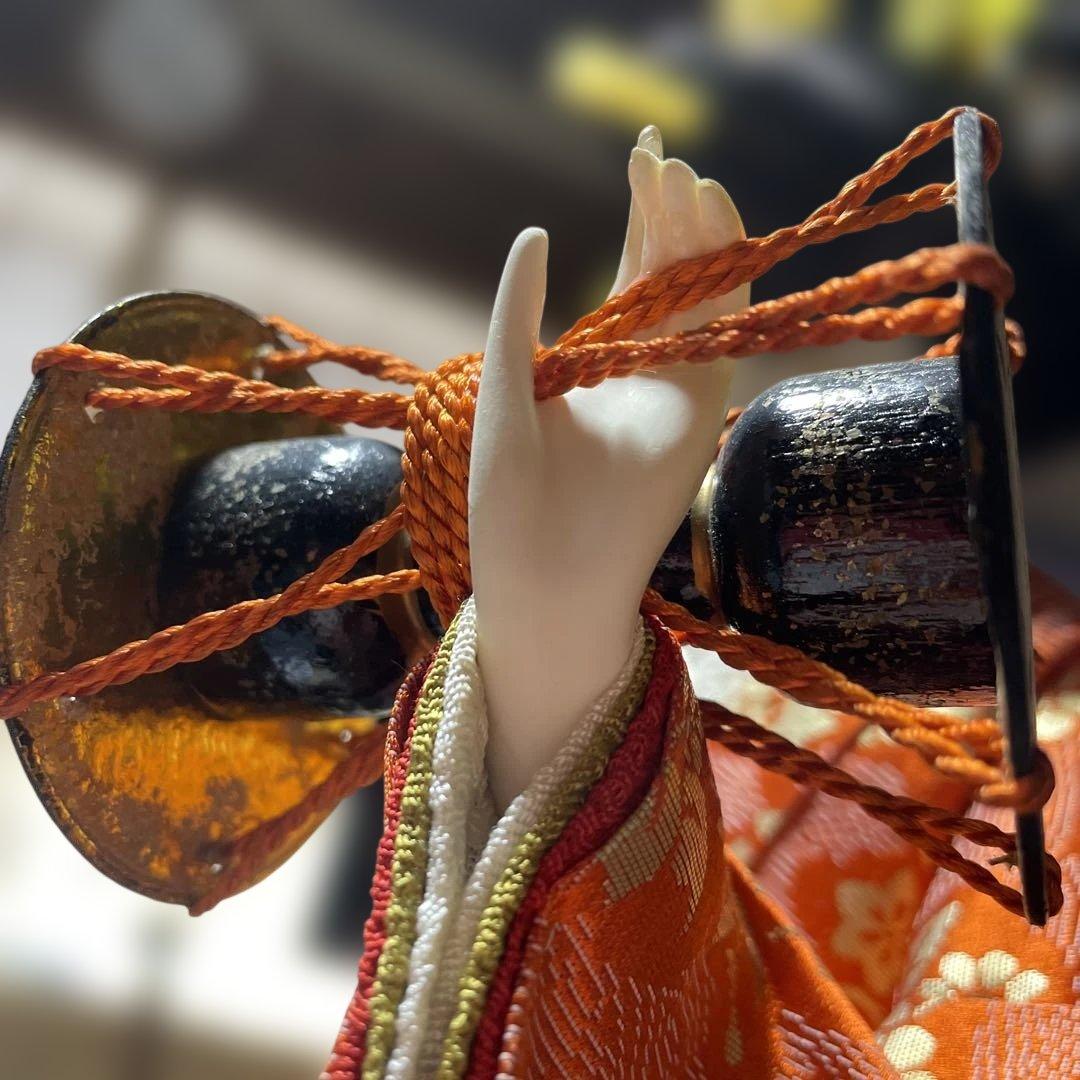 尾山人形　日本人形　ケース保存　紫峰作