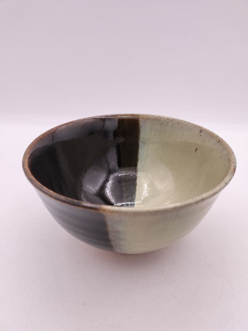 c596 数茶碗 朝鮮唐津 片身変り 10客 武村利左衛門 木箱 茶道具 古物