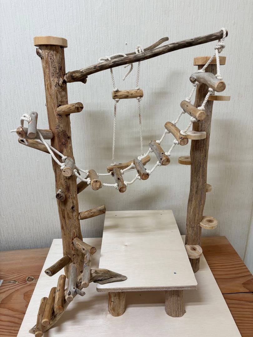 鳥インコ止まり木 流木バードアスレチック 大サイズバードジムバードトイパーチ