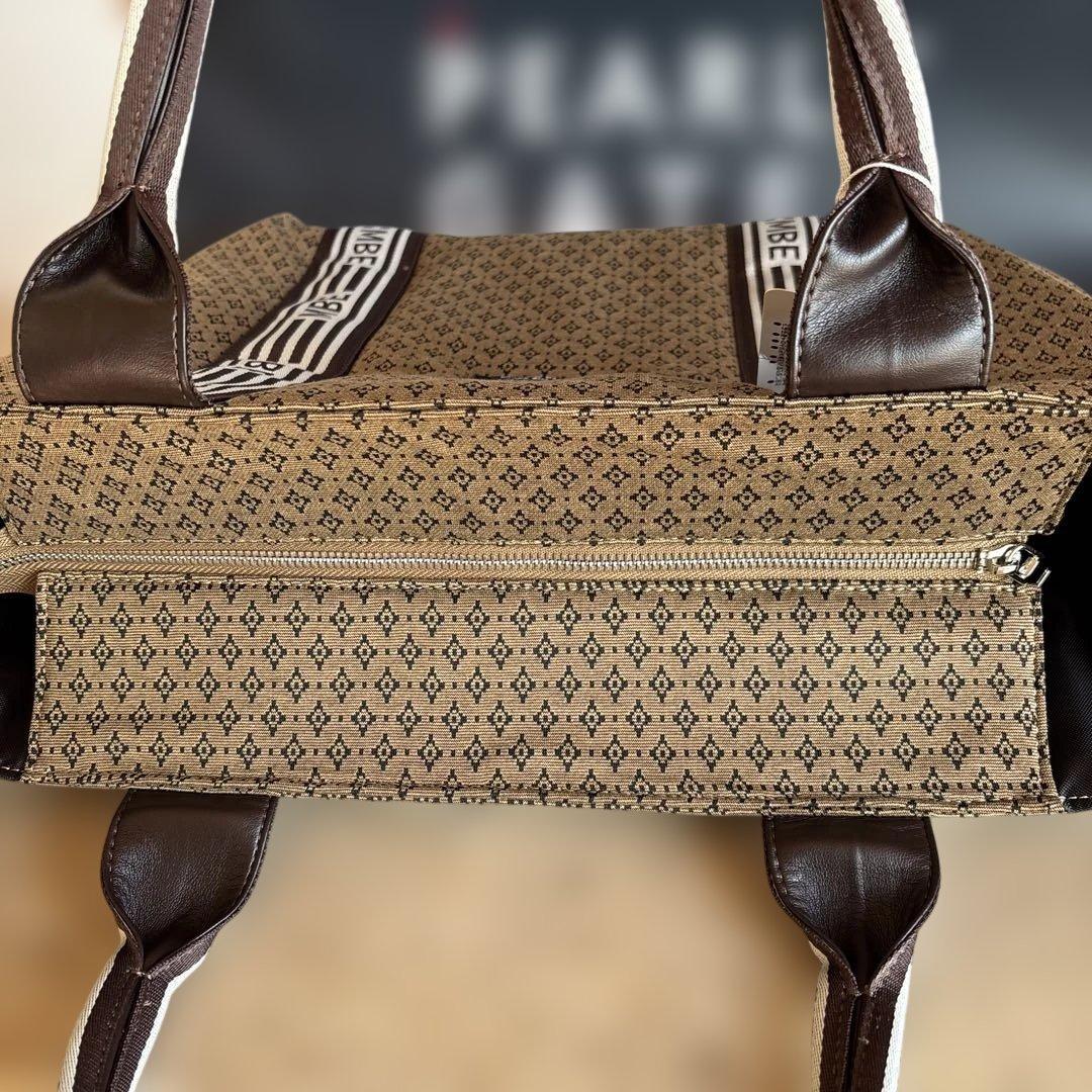 マスターバニートートバッグ ダイヤ柄・ジャガード ロッカーバック　トート　★茶