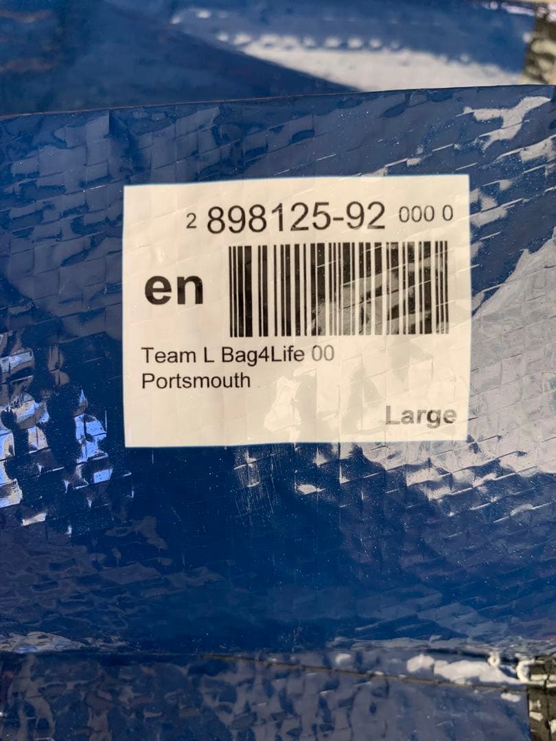 入手不可能！Portsmouth FC Large Bag 未使用タグ付き