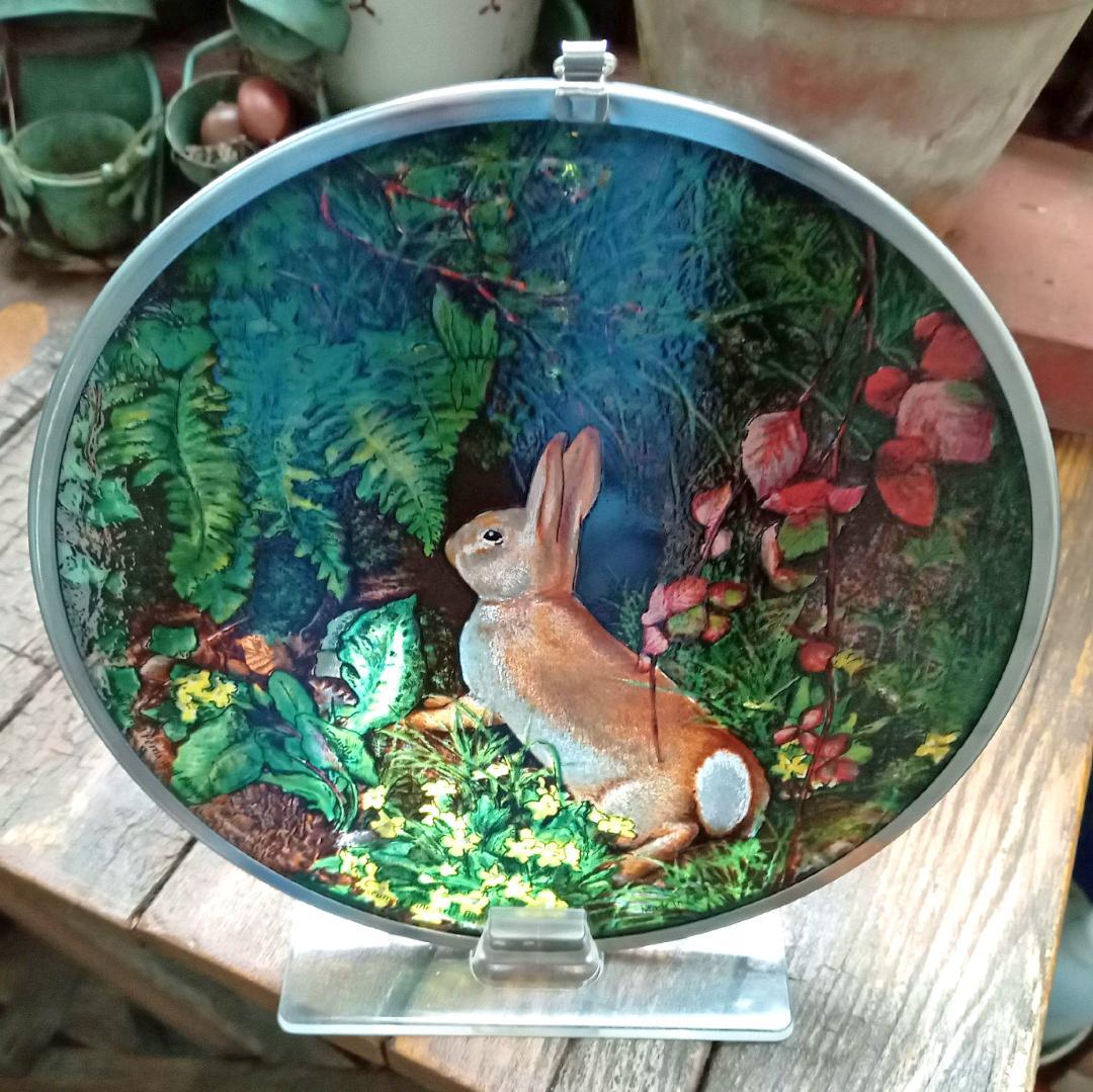 ウェッブ ステンドグラス Rabbitトロント・ステンドグラス社イースターバニー