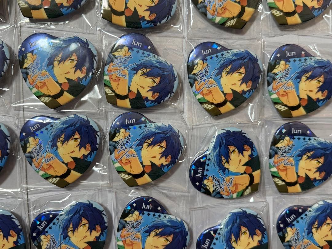 漣ジュン ハート缶バッジ