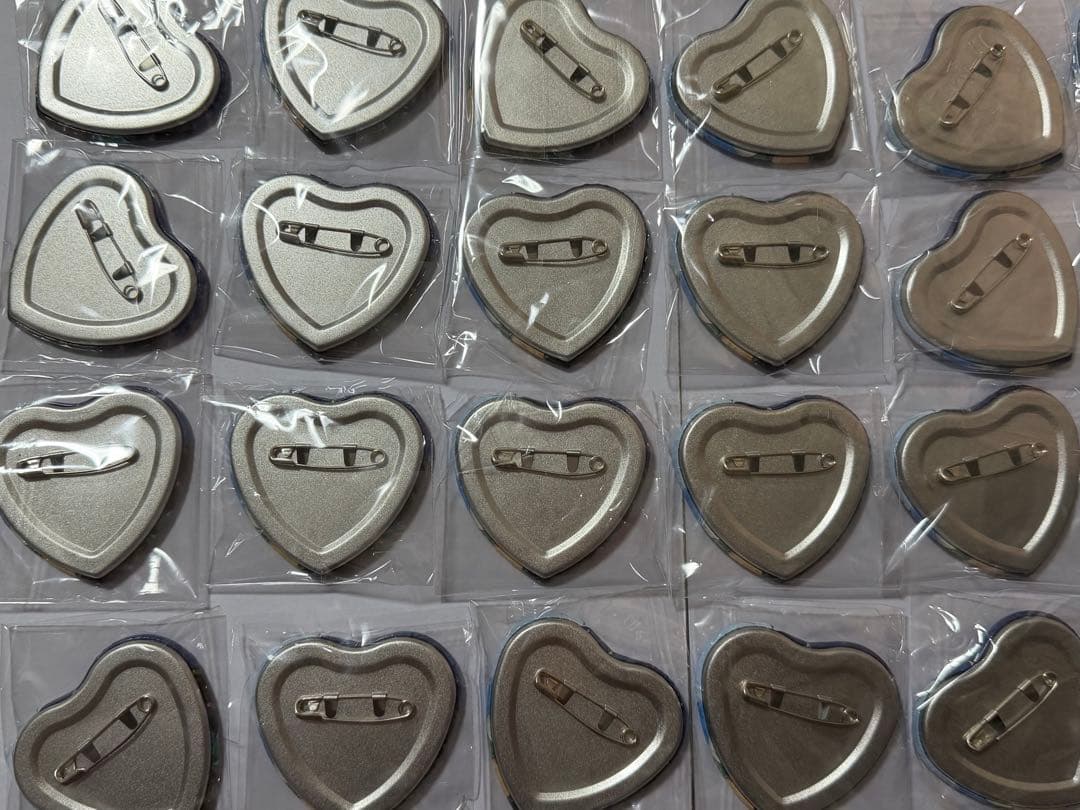 漣ジュン ハート缶バッジ