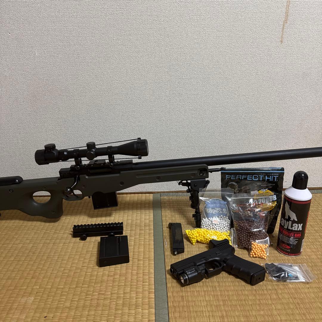 まとめ売り　　L96 AWS（o.dストック）　& グロック17 Gen.4