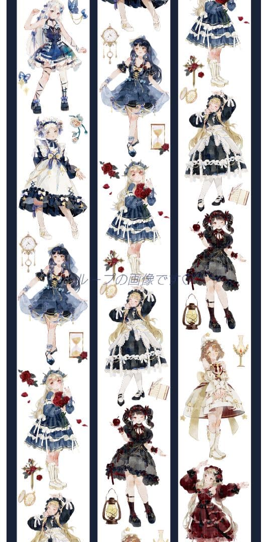 J826＃舞动(贝壳光)田小宝的星空切り売り海外人物マステ女の子