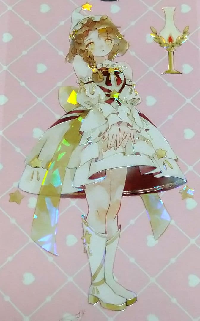 J826＃舞动(贝壳光)田小宝的星空切り売り海外人物マステ女の子