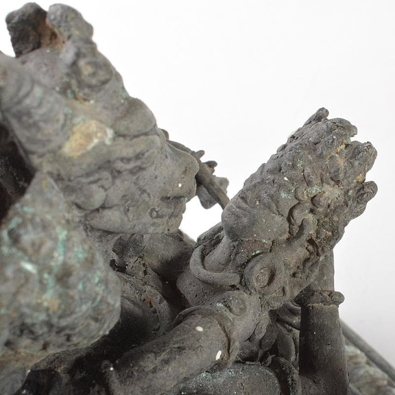 バリ島　インドネシア　青銅　ガルーダ像　置物　M　R7328