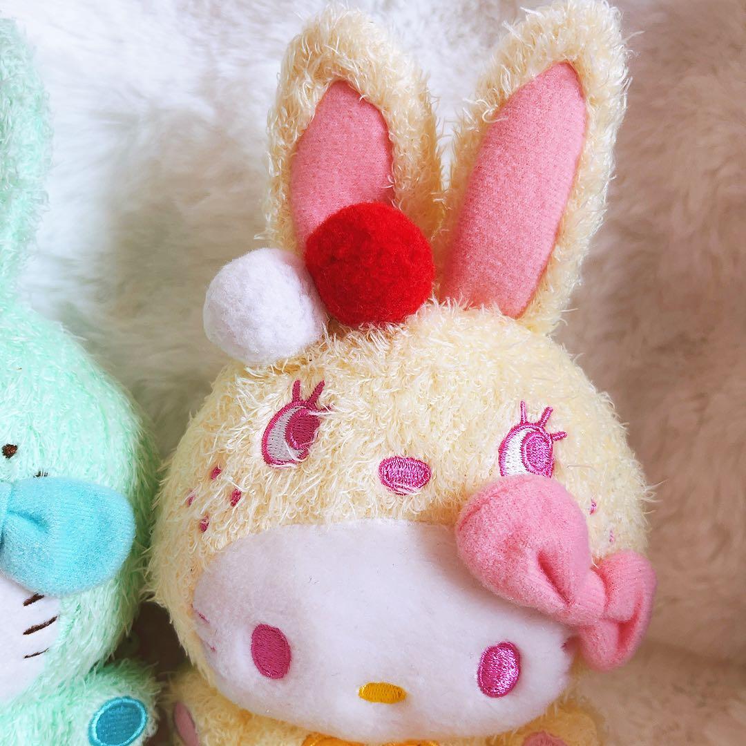 希少レア　ハローキティ　カラフルバニー　お菓子シリーズ　コンプリート　ぬいぐるみ