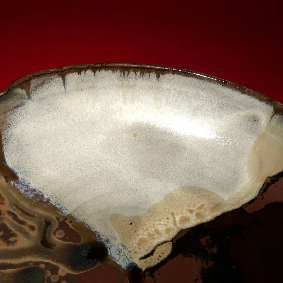 【茶道具】鬼丸碧山作　高取焼　菓子器