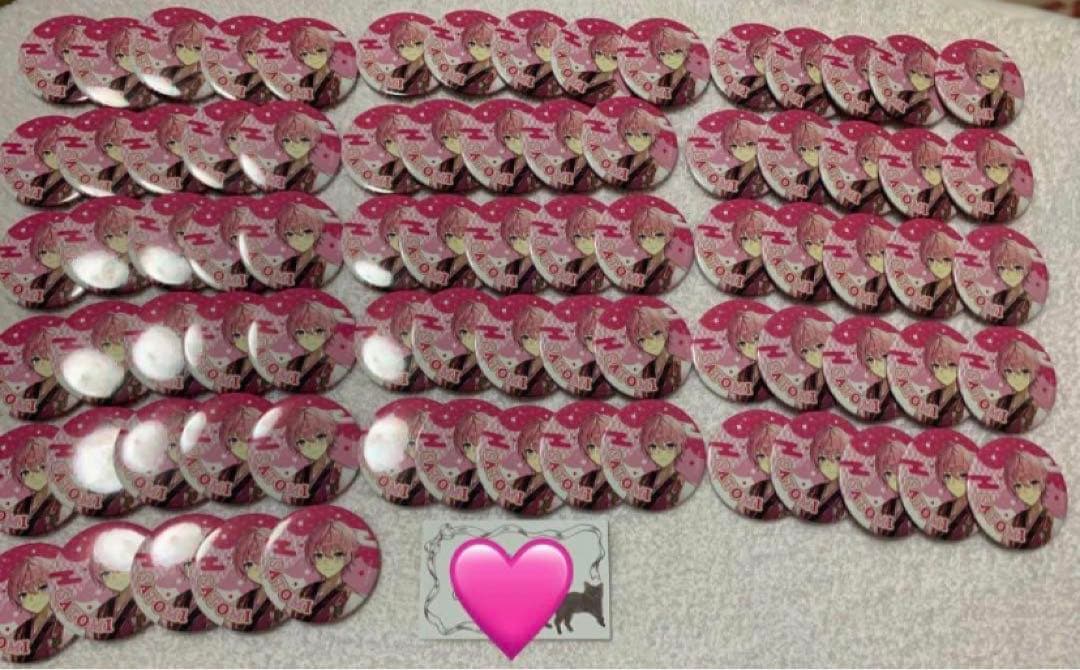 すとぷり さとみくん 缶バッジ 23NY 袴ビジュ 等身 80