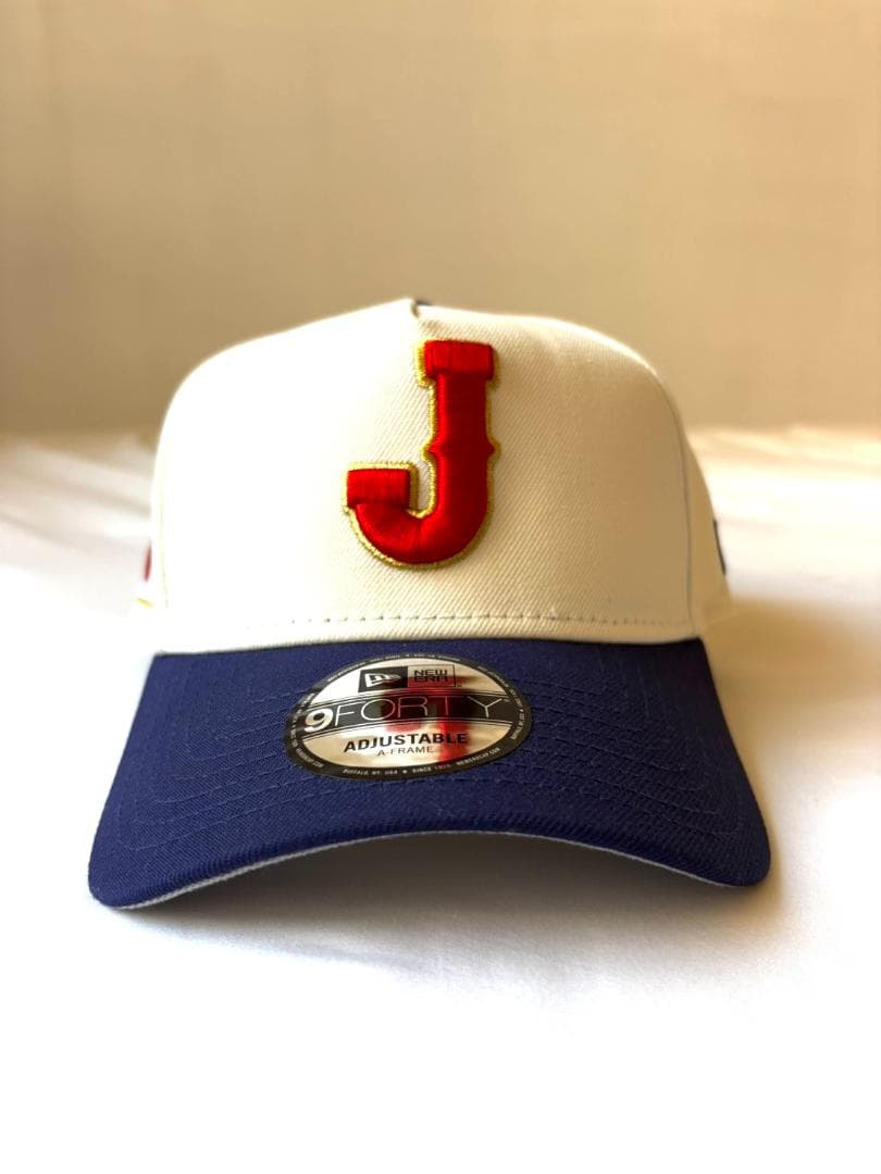 WBC 侍ジャパン 2026 公式キャップ, クリーム/ネイビー サイズ調整可能