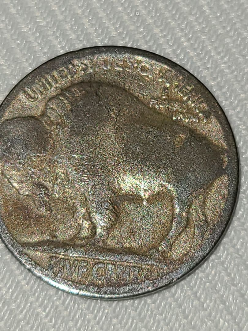 特年　アメリカ　1910年代~　バッファローニッケル　5セント　硬貨　