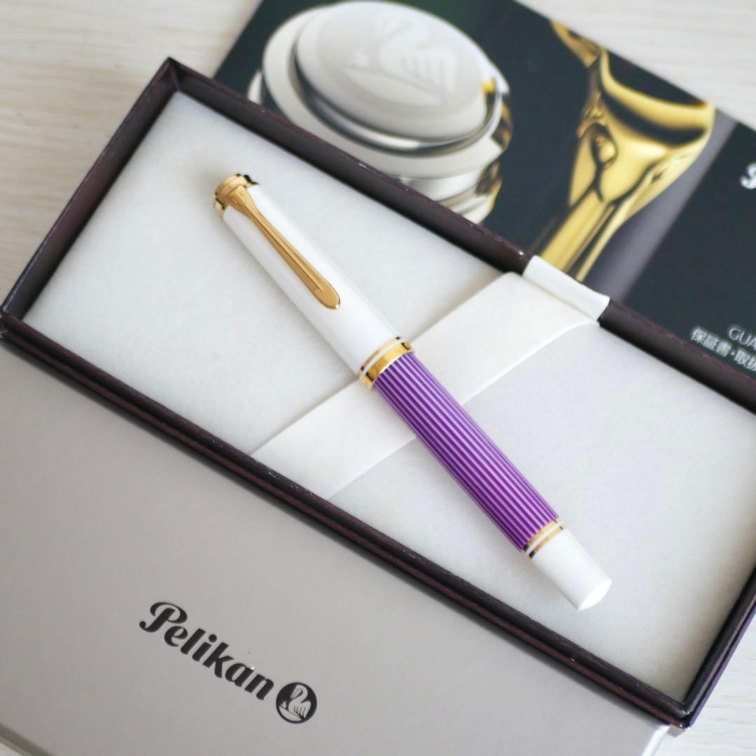 ペリカン スーベレーンM600バイオレット/ホワイト 万年筆　2019年限定品