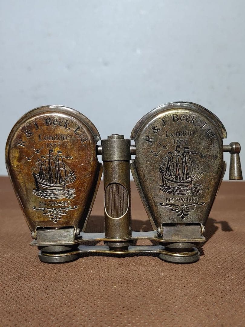 旧蔵　イギリス　海外銅製　望遠鏡 時代物　アンティーク　断捨離