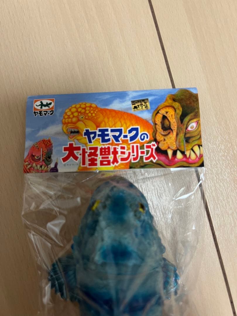 ヤモマーク ソフビ カサゴ クリア成型　青