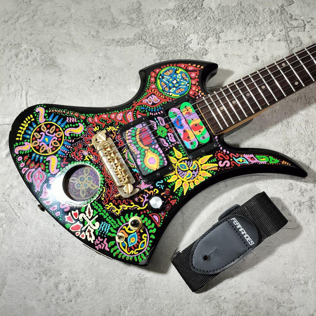 FERNANDES MG-Jr ミニエレキギター HIDEモデル サイケ柄