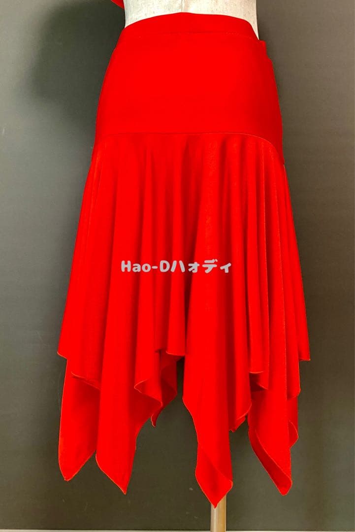 社交ダンス★新作★レッスンウェア★オリジナル★赤2点セット