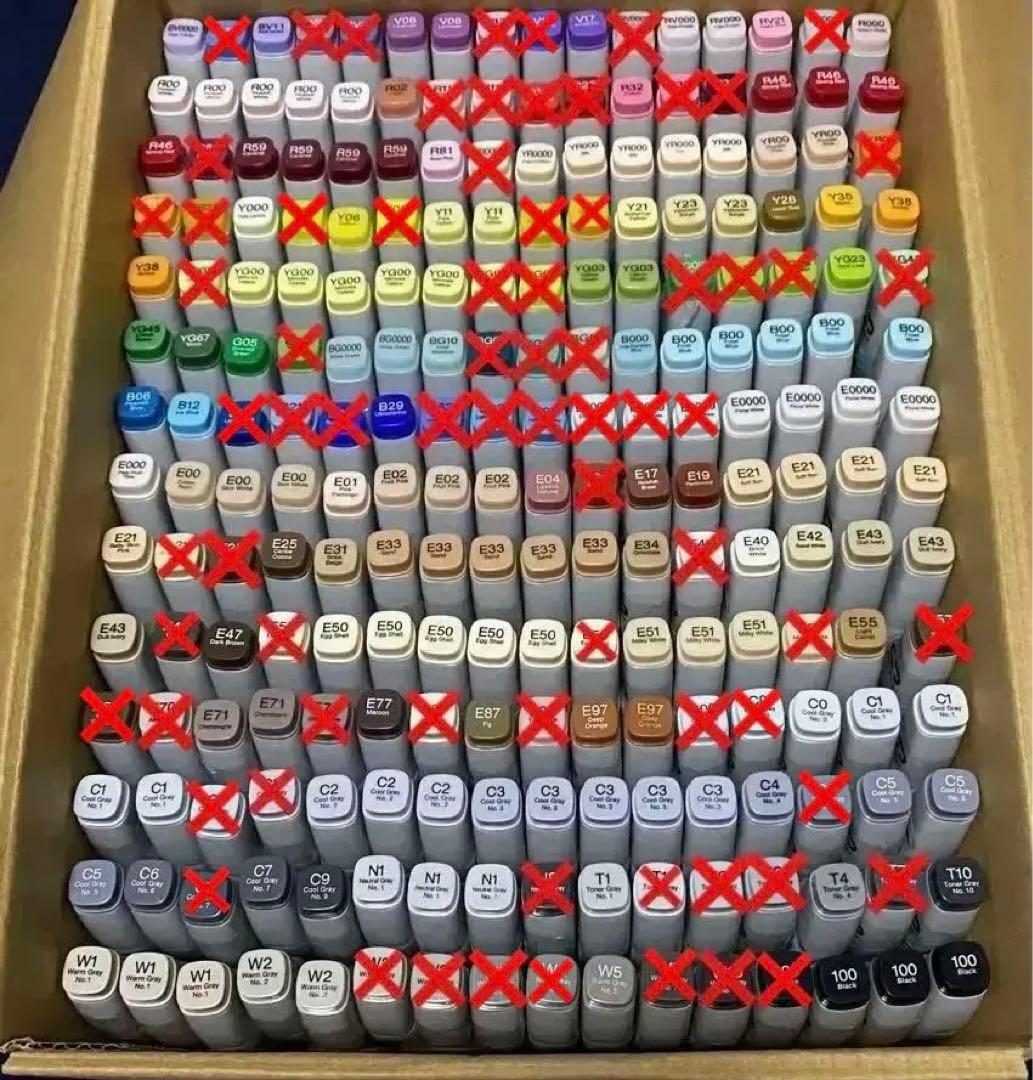 バリオスインク　コピックインク　アルコールマーカーペンセット　バラ売り不可