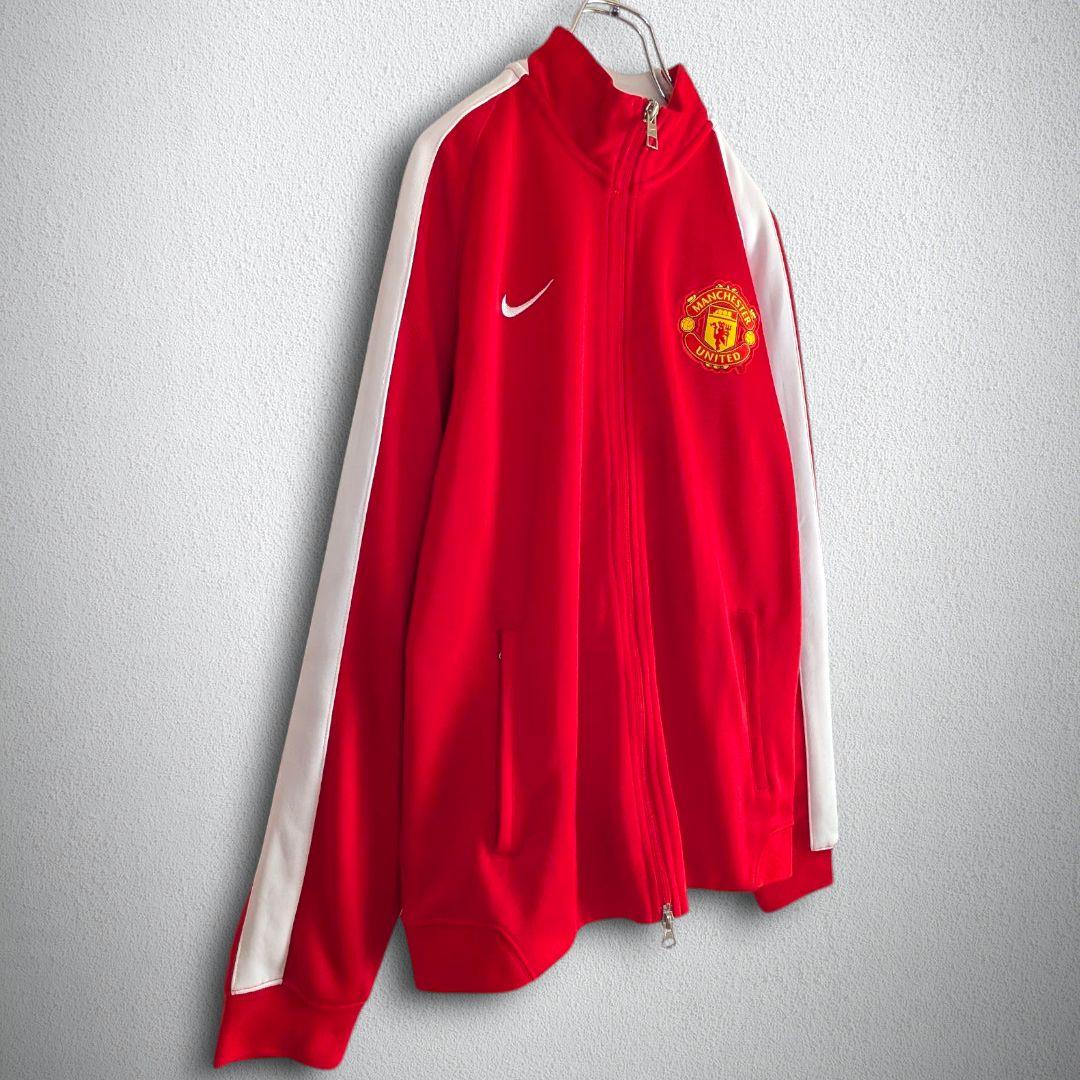 古着　Nike　トラックジャケット　マンチェスター・ユナイテッド　メンズ　2XL