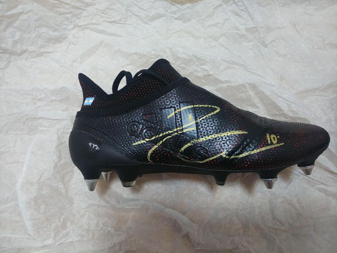 ディバラ 実使用 サイン入りスパイクアディダス アルゼンチン代表 サッカーメッシ