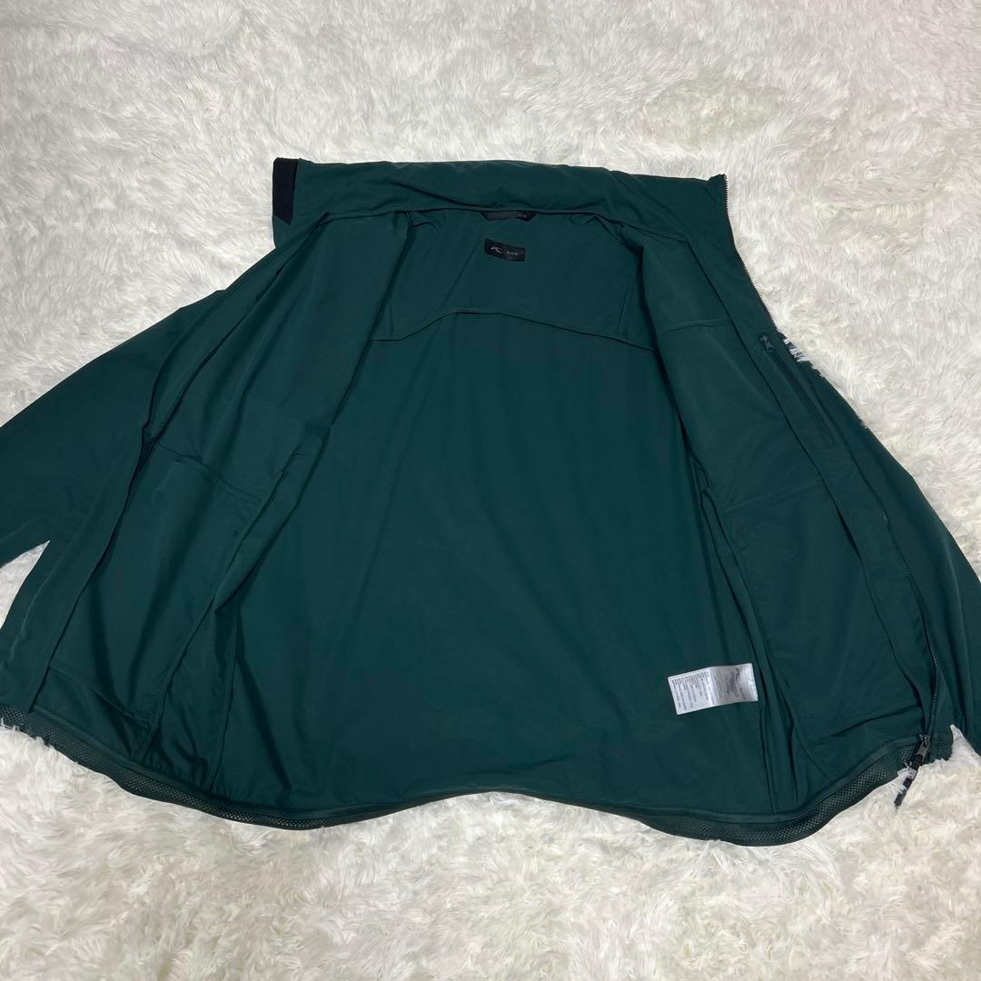 KJUS チュース　ジップアップジャケット　ダークグリーン　フード収納付き　M