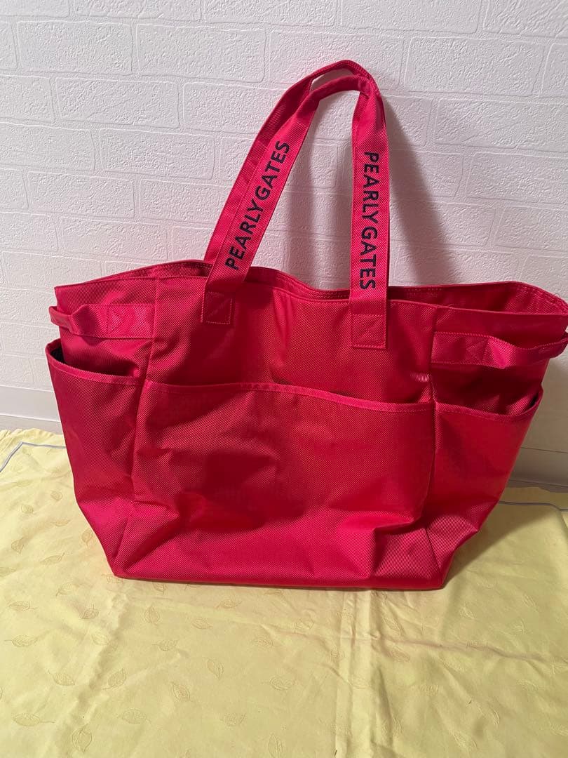 PEARLY GATES ピンク ボストンバッグ　トートバッグ