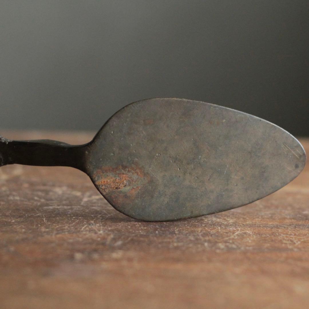 古い 道具 真鍮製 コテ 古道具 アンティーク オブジェ