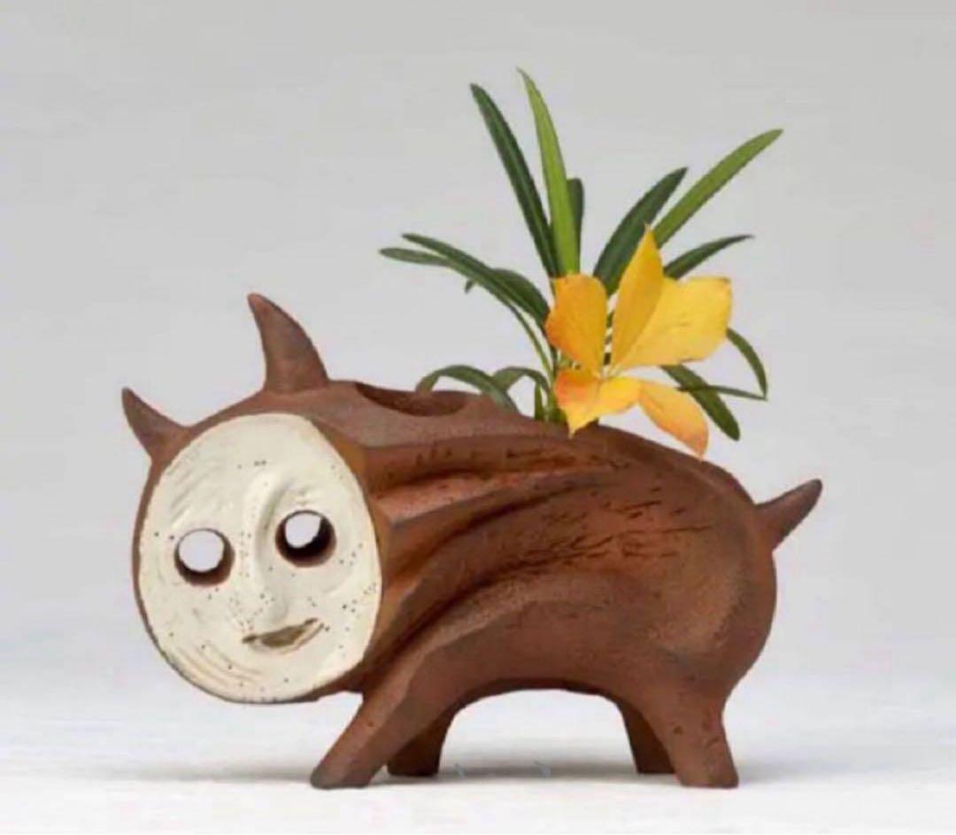 岡本太郎 ポリストーン製 フィギュア 塗装済 完成品 犬の植木鉢