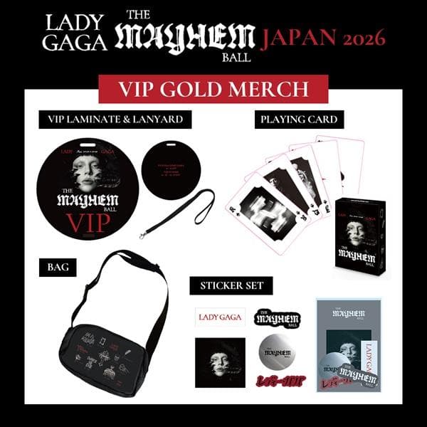 新品Lady Gaga VIP Gold Merch セット 2026レディガガ