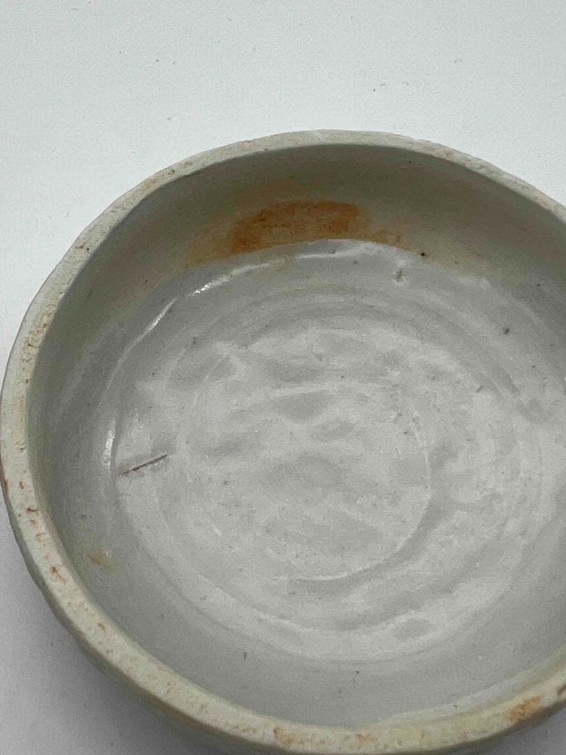 北宋時代　青白磁貼花牡丹花卉文合子 一対　二個　香盒　香合　茶道具(A-82)