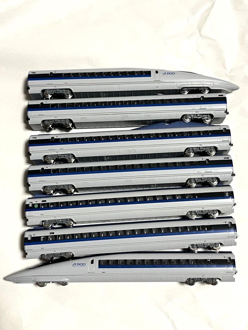JR500系新幹線　kato 7両　内6両ライト室内灯点灯確認済