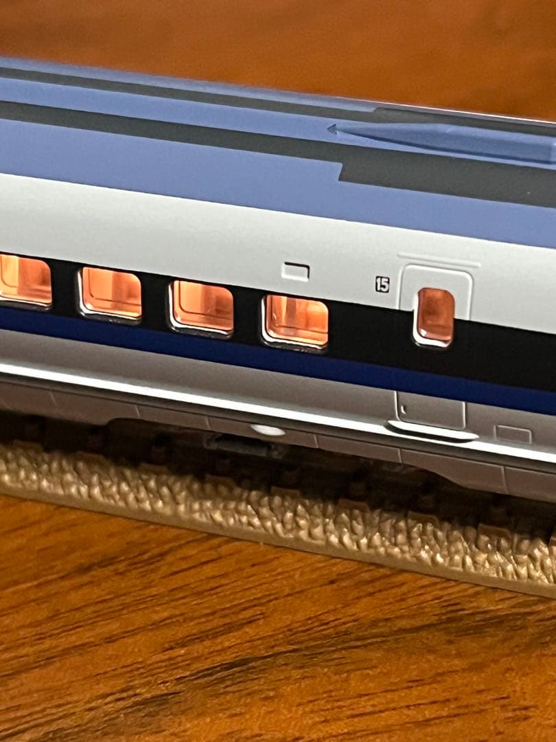 JR500系新幹線　kato 7両　内6両ライト室内灯点灯確認済