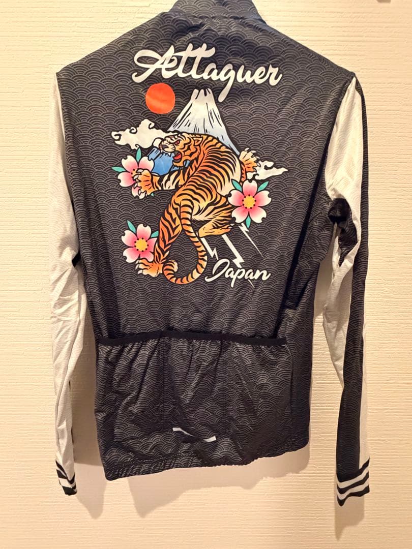 Attaquer スカジャンジャージ　 ブラック/ホワイト