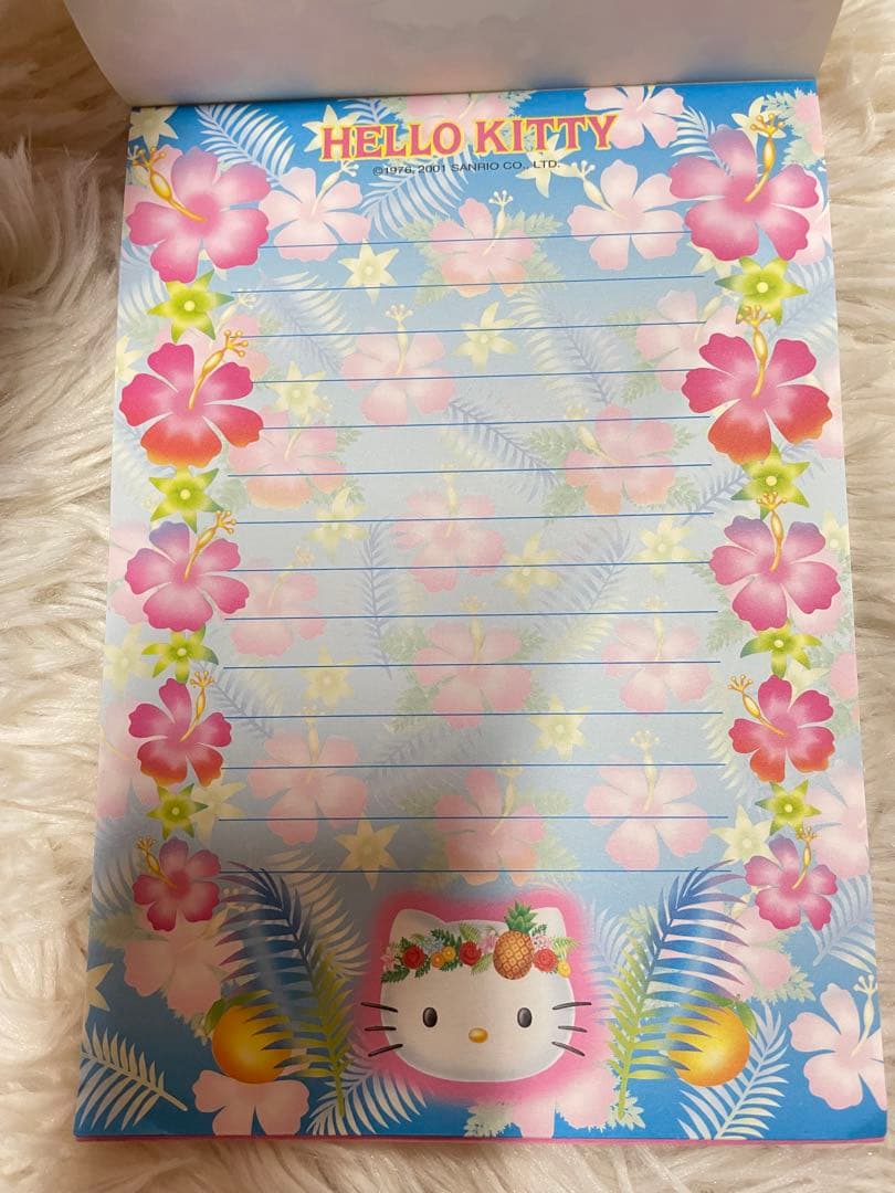 【レア】ハローキティ　トロピカルキティ　ハイビスカスキティ　メモ帳