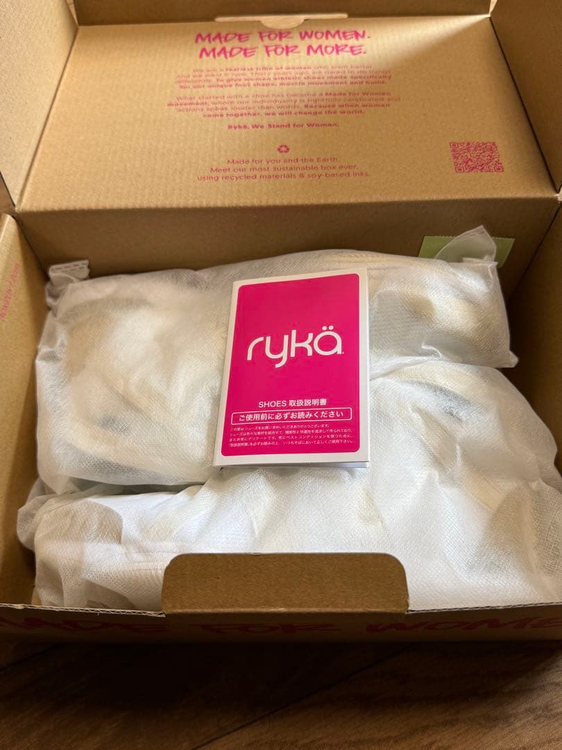 ryka フィットネスシューズ ホワイト/ゴールド