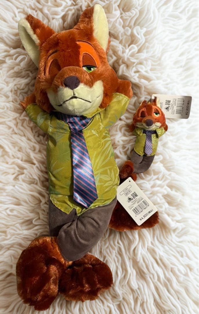 ズートピア ニック ワイルドぬいぐるみ2点セット